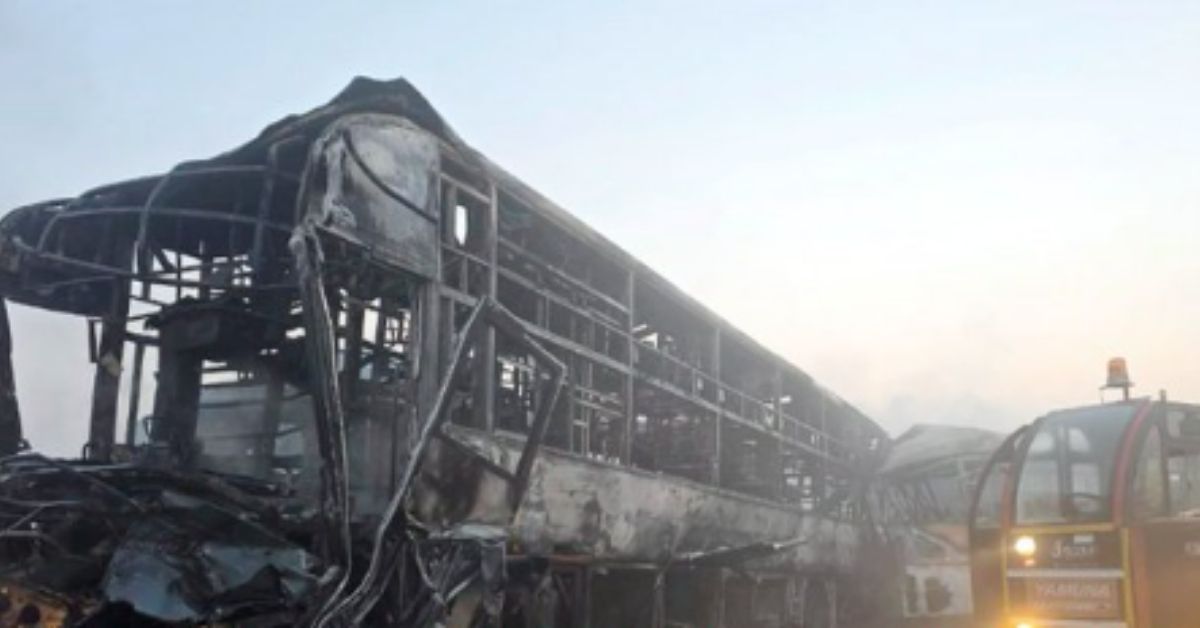 Horrific accident in Mathura; 4 burnt alive, dozens injured