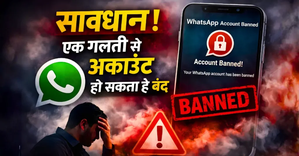 WhatsApp यूजर्स ध्यान दें, एक गलती से बंद हो सकता है अकाउंट