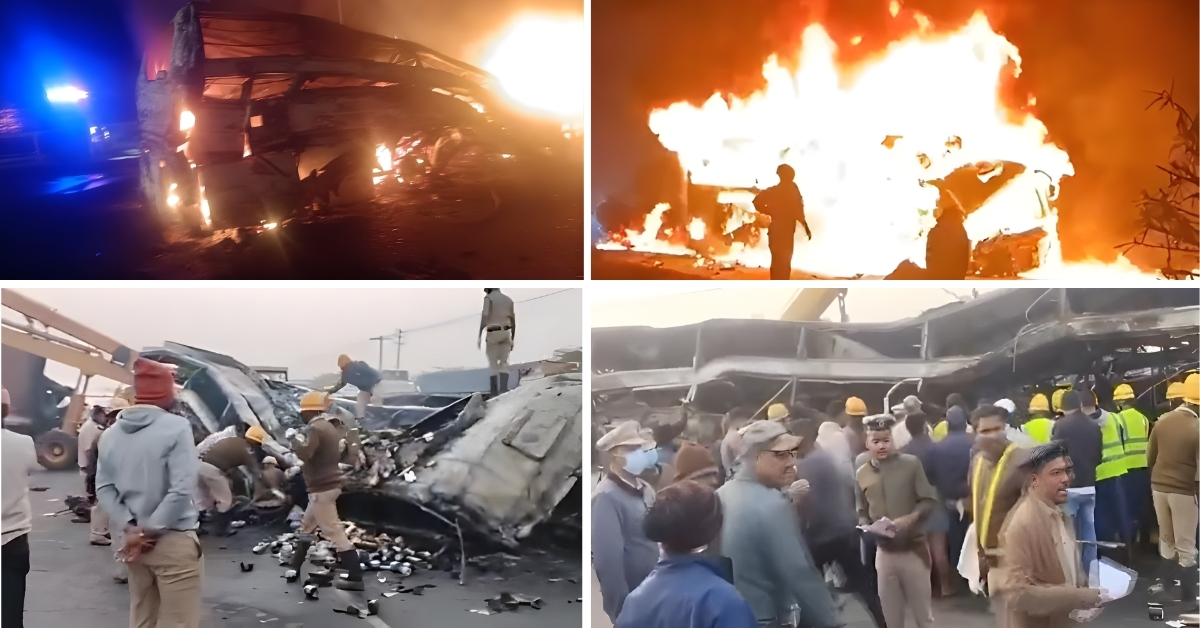 Karnataka accident 10 passenger burnt alive