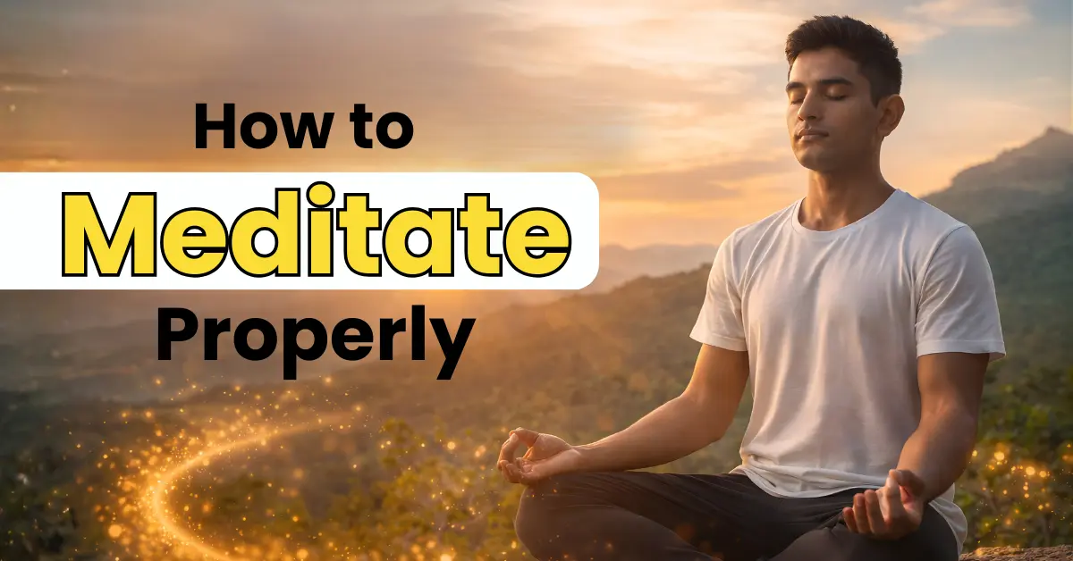 How to meditate properly