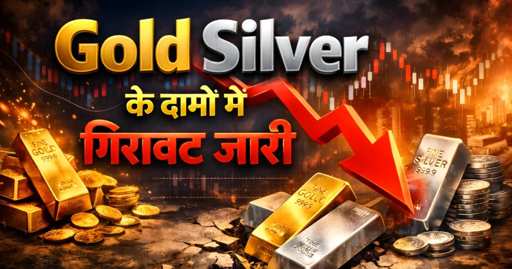 Gold Silver के दामों में गिरावट जारी, चांदी 11 हजार तो सोना 2000 गिरा
