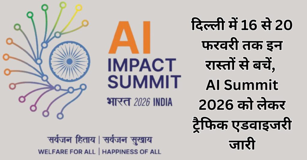Avoid these routes in Delhi from February 16 to 20, traffic advisory issued for AI Summit 2026