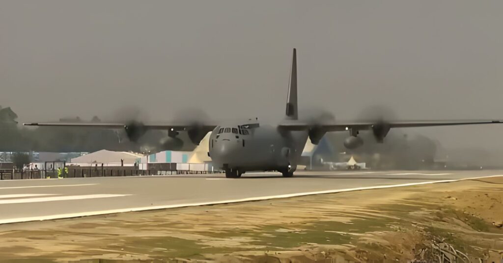 Narendra Modi arrived in Assam on Saturday, with his plane landing at a special airstrip.