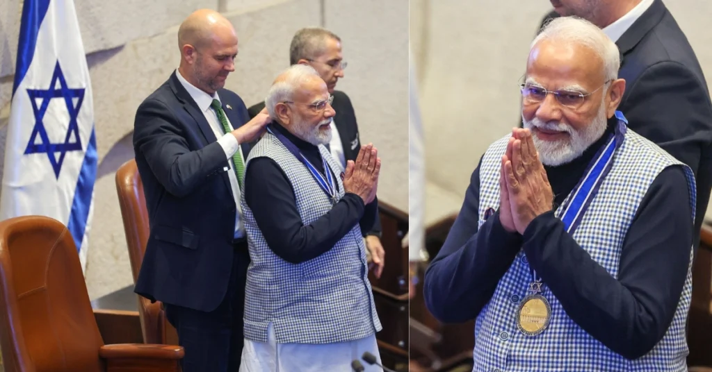 
PM Narendra Modi receives Knesset Medal, India-Israel relations gain new strength