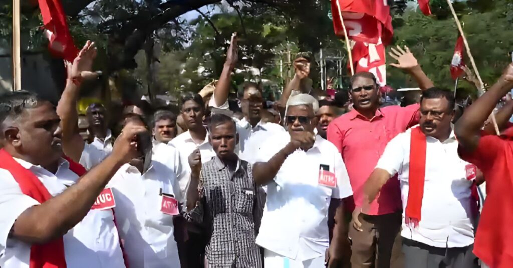 Bharat Bandh in protest against four new labour laws