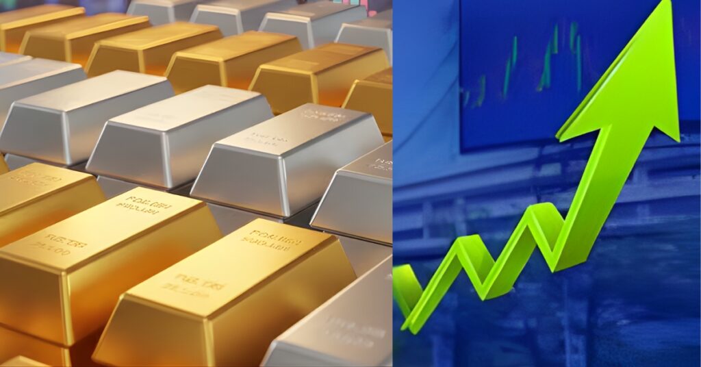 Sensex rises 900 points and Nifty rises 285 points, gold and silver continue to fall for the second consecutive day