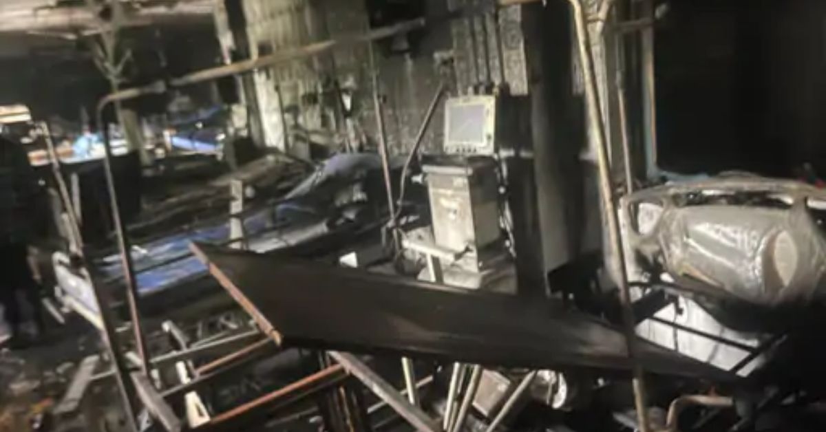 “Massive Fire at SCB Hospital in Cuttack, Odisha; 10 Patients Die in Tragic Incident.”