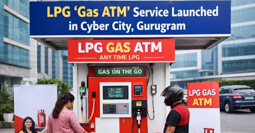 Cyber City Gurugram में LPG ‘Gas ATM’ लॉन्च: अब 24x7 मिलेगा गैस सिलेंडर, खत्म होगी लंबी इंतजार की समस्या