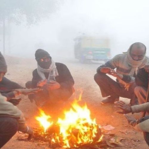 Cold wave made people miserable