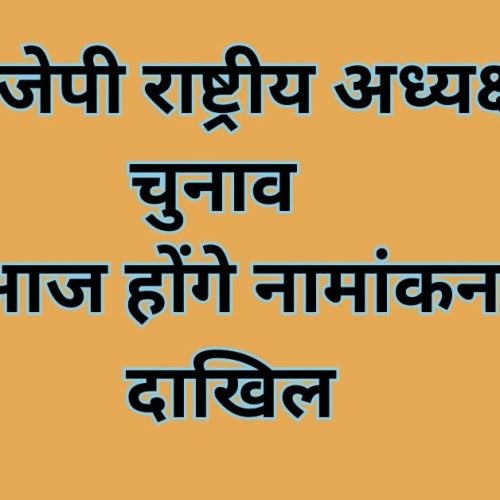  BJP National President Election