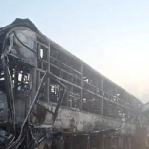 Horrific accident in Mathura; 4 burnt alive, dozens injured