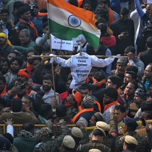 VHP protests outside Bangladesh High Commission