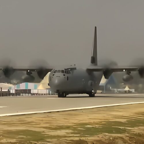 Narendra Modi arrived in Assam on Saturday, with his plane landing at a special airstrip.