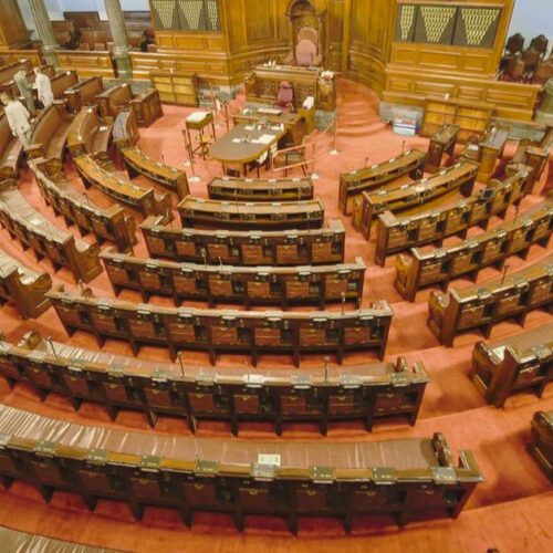 Voting underway for 11 Rajya Sabha seats