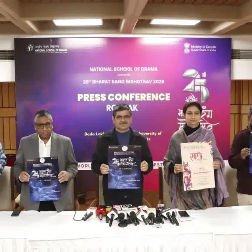 Poster launch of world's largest international theatre festival 'Bharatham'